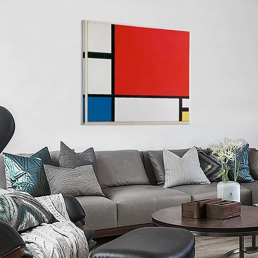 Composizione con rosso, blu e giallo