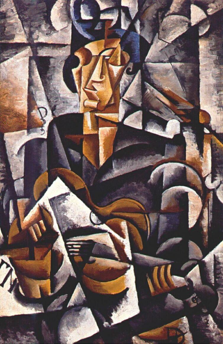 pintura Dama Con Una Guitarra - Lyubov popova