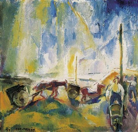 pintura Daylabourers Con Carretillas - Aba