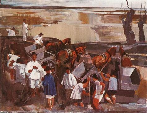 pintura Daylabourers - Aba