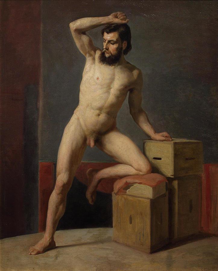 pintura Desnudo Masculino - Gustav Klimt