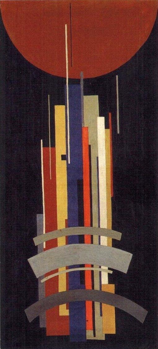 pintura Ejes Verticales En Movimiento - Ilya Chashnik