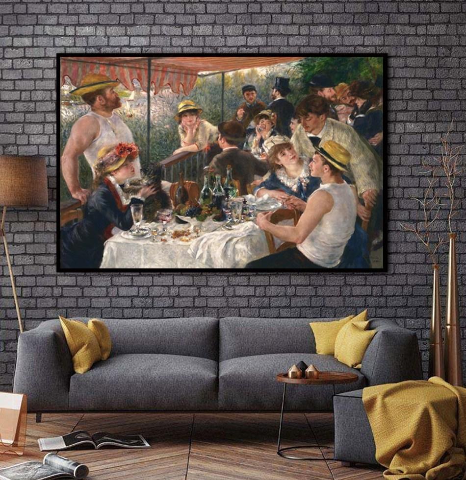 pintura El Almuerzo De Los Remeros - Pierre-Auguste Renoir