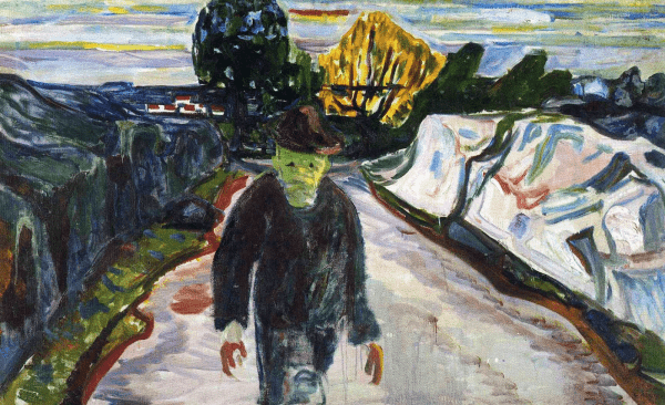 pintura El Asesino - Edvard Munch