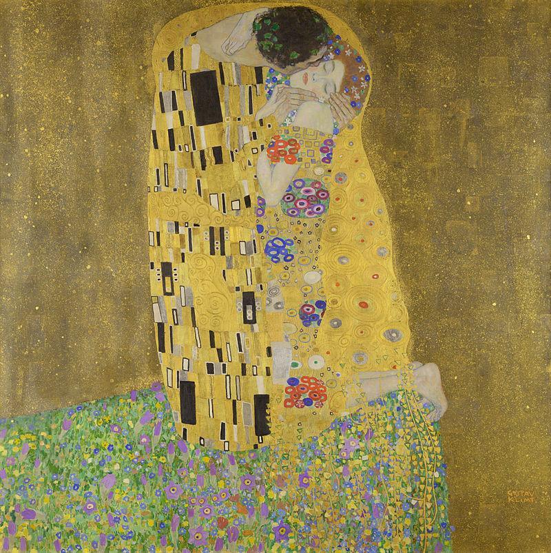 pintura El Beso - Gustav Klimt