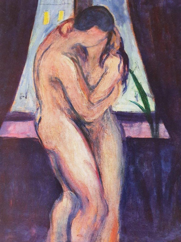 pintura El Beso - Edvard Munch