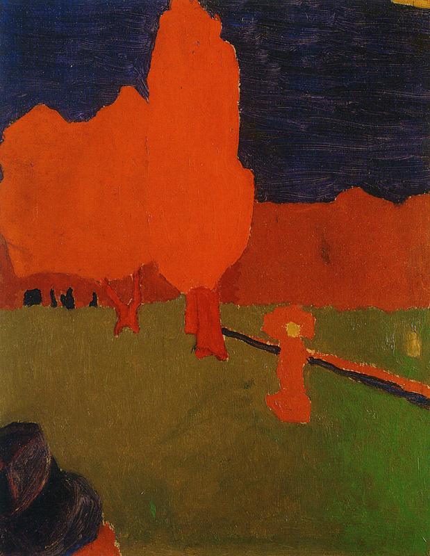 pintura El Bosque De Boulogne - Edouard Vuillard