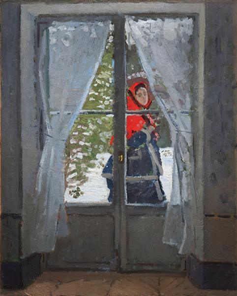 pintura El Cabo Rojo, Madame Monet - Claude Monet
