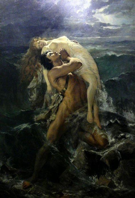 pintura El Diluvio - Paul Merwart