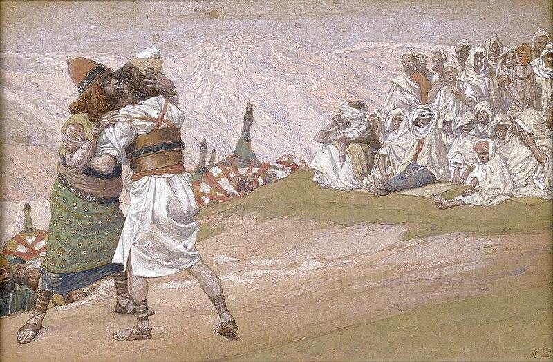 pintura El Encuentro De Esaú Y Jacob - James Tissot