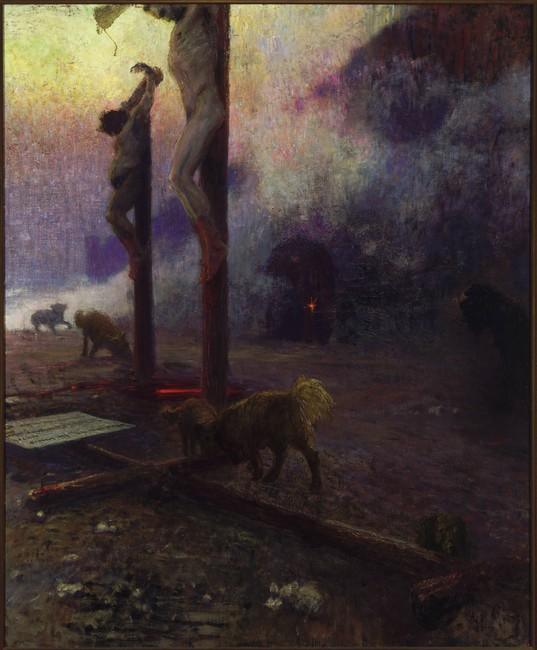pintura El Golgotha - Ilya Repin