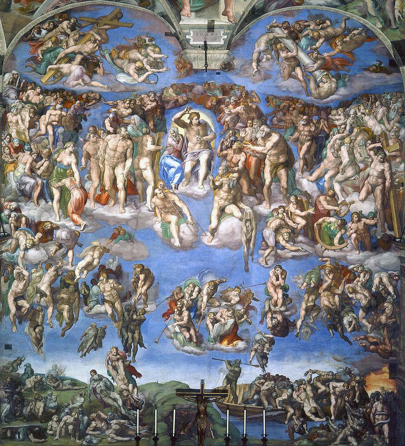 pintura El Juicio Final - Miguel Ángel