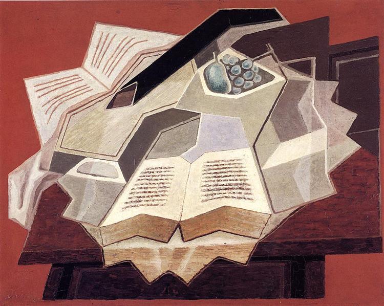 pintura El Libro Abierto - Juan Gris