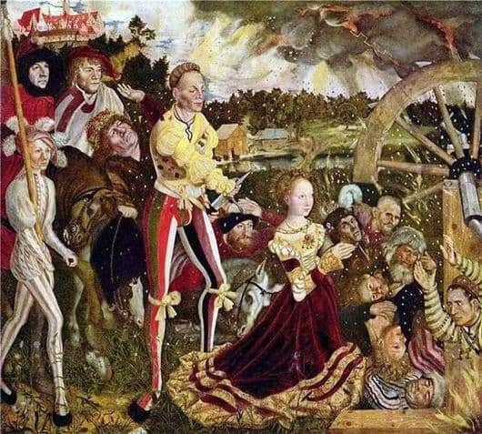 pintura El Martirio De Santa Catalina - Lucas Cranach El Viejo
