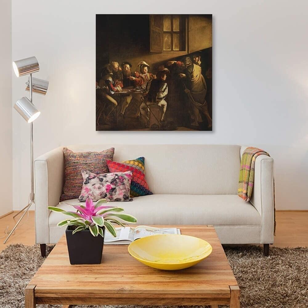 pintura El llamado de San Mateo (La Vocación de San Mateo) - Caravaggio