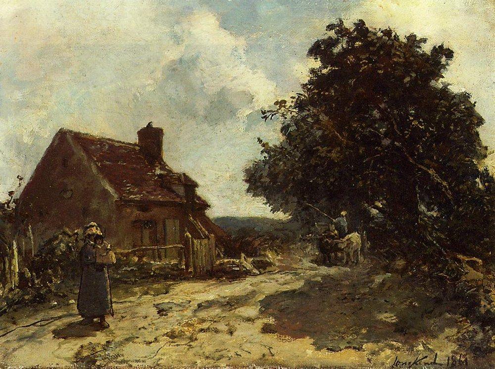 pintura En Los Alrededores De Nevers - Johan Barthold Jongkind
