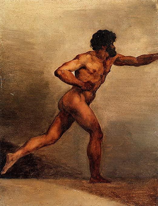 pintura Estudio Académico De Un Hombre - Theodore Gericault