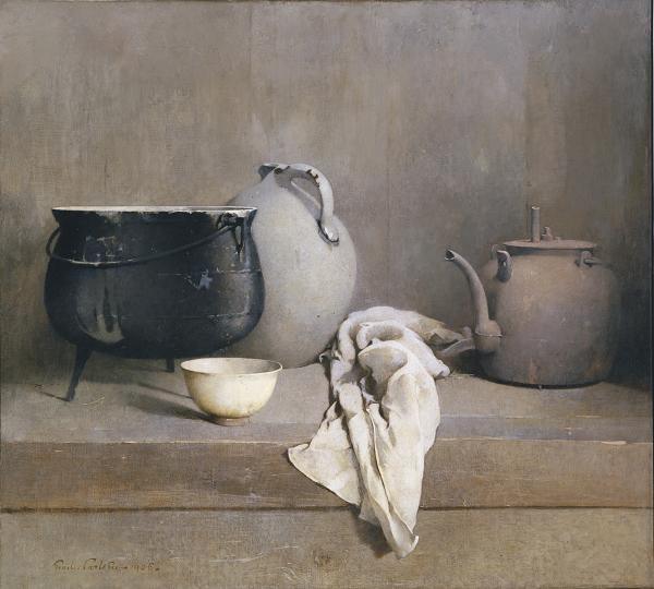 pintura Estudio En Gris - Emil Carlsen