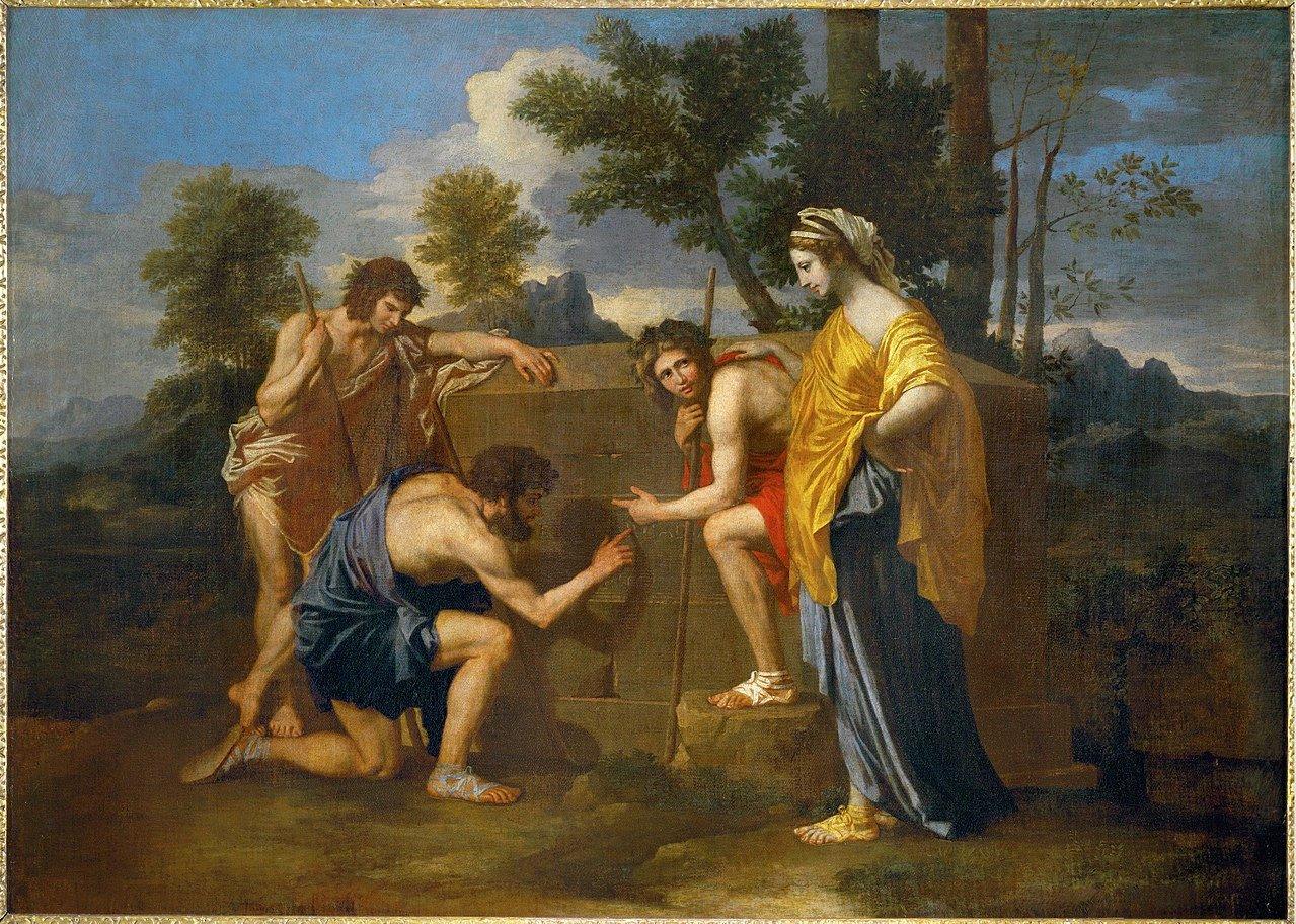 pintura Et in Arcadia ego (Los Pastores Arcadianos) - Nicolas Poussin