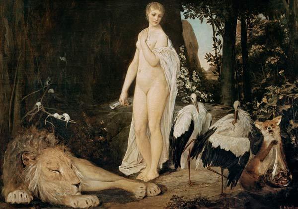 pintura Fábula - Gustav Klimt