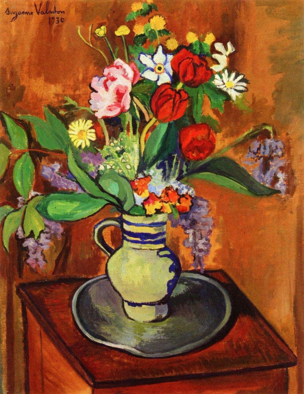 pintura Florero De Flores - Suzanne Valadon
