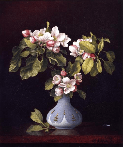 pintura Flores De Manzana En Un Florero - Martin Johnson Heade