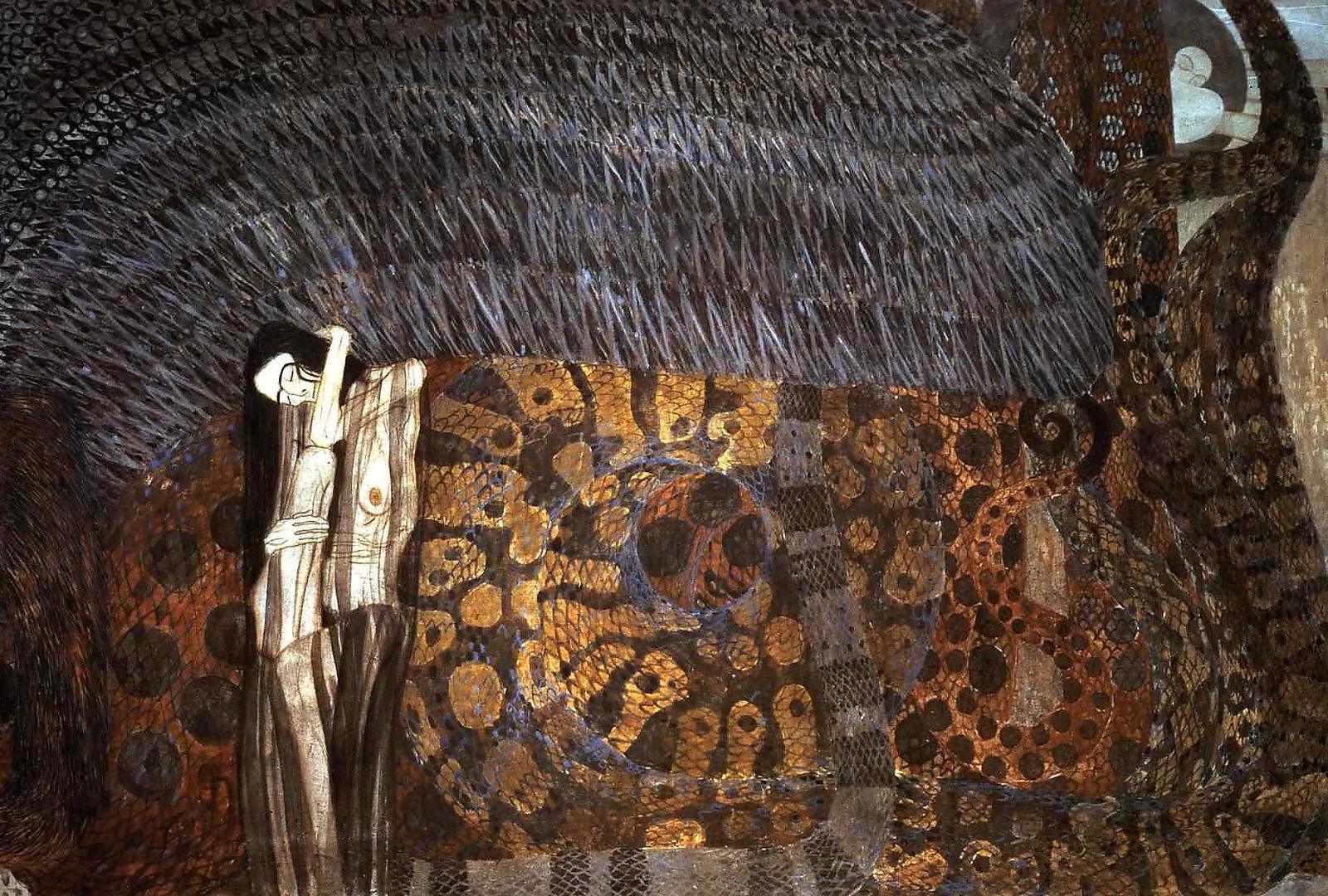 pintura Friso De Beethoven, Panel Derecho - Gustav Klimt