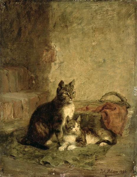 pintura Gatos 1883 - Adam Julius