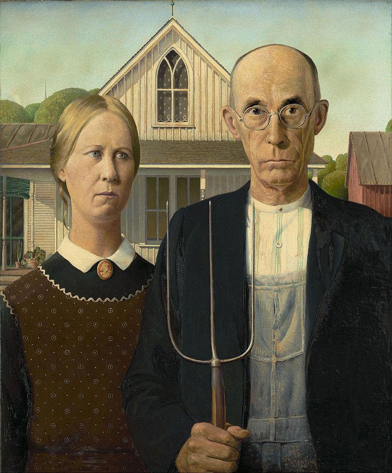 pintura Gótico Estadounidense - Grant Wood