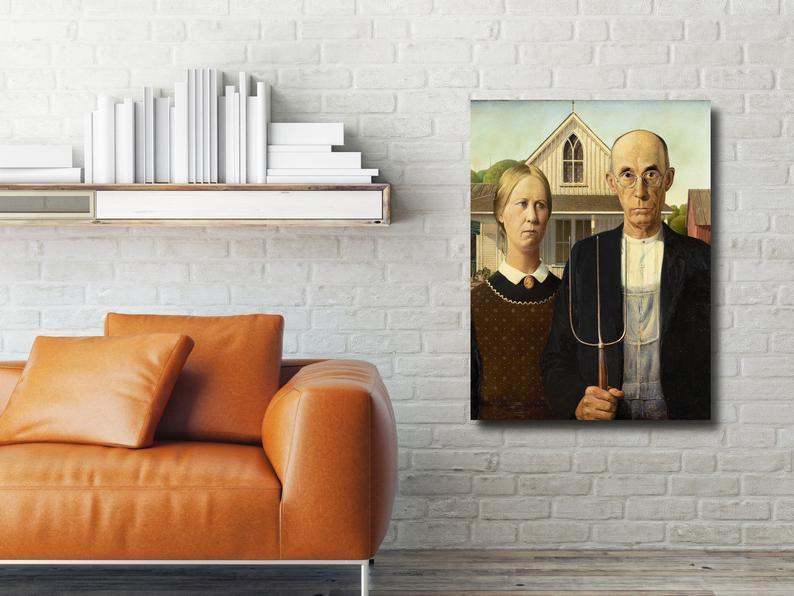 pintura Gótico Estadounidense - Grant Wood