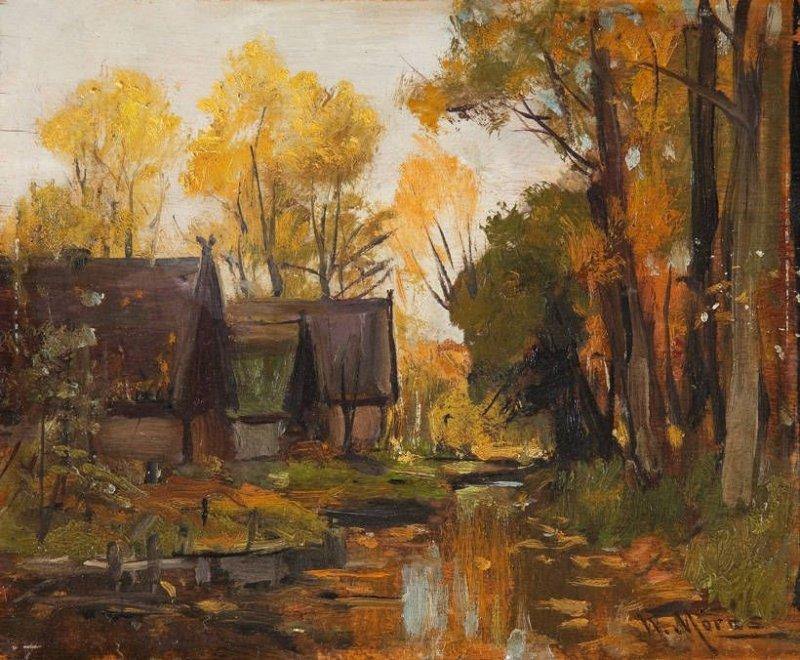 pintura Granjas En Otoño - Walter Moras