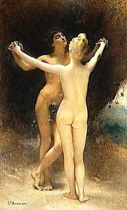pintura Idilio - Leon Bonnat