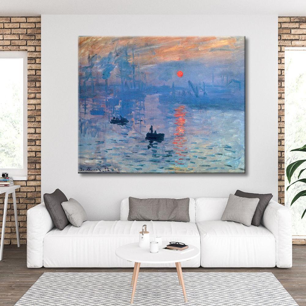 pintura Impresión Del Sol Naciente - Claude Monet