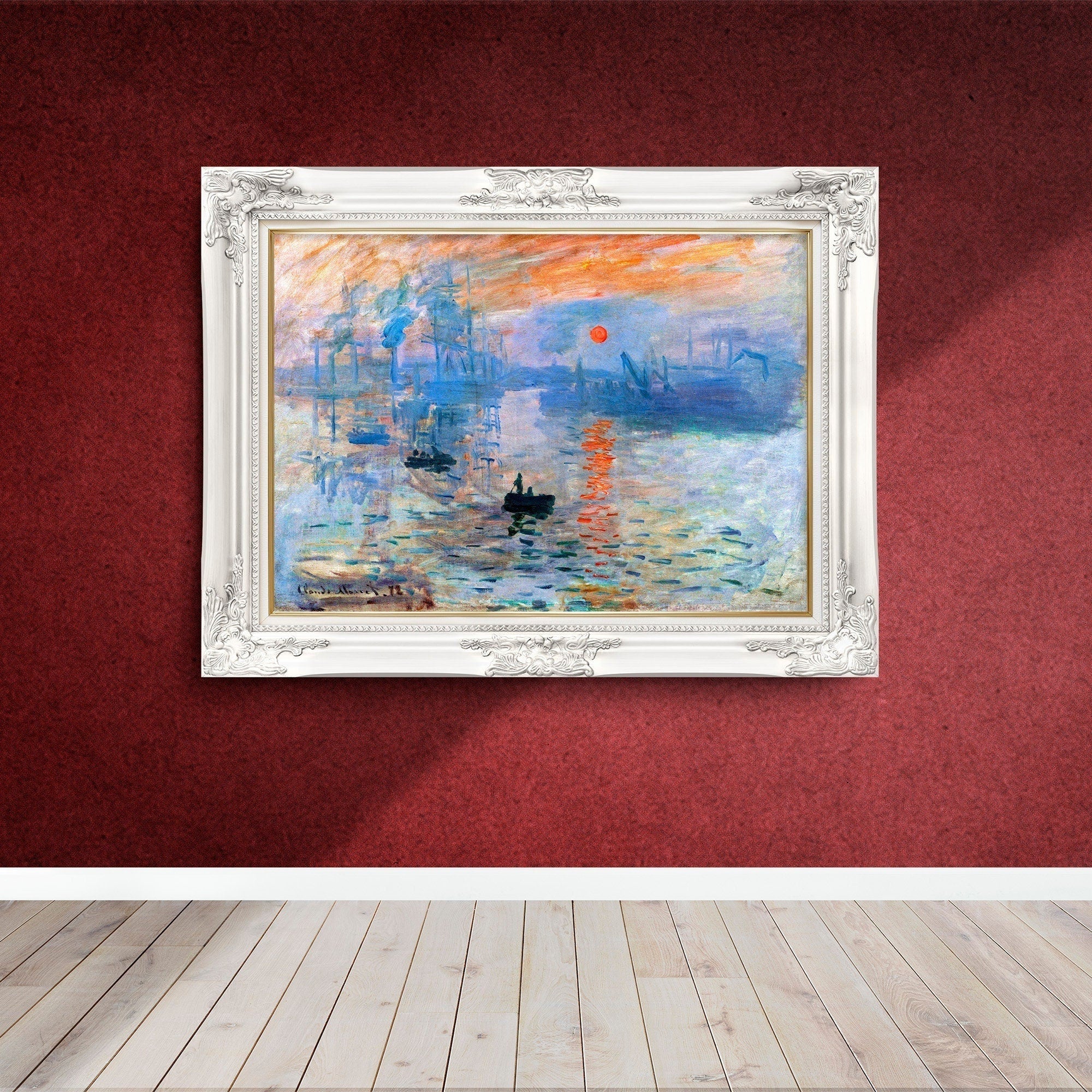 升起的阳光印刷