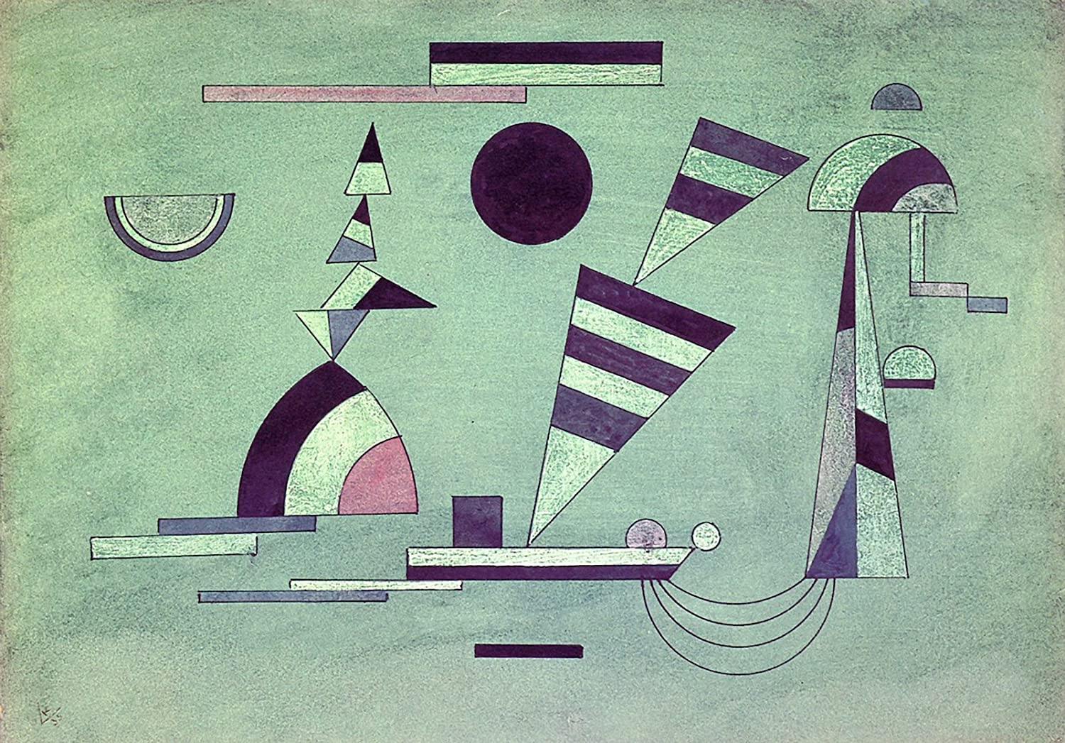 pintura Inmerso En Verde - Wassily Kandinsky