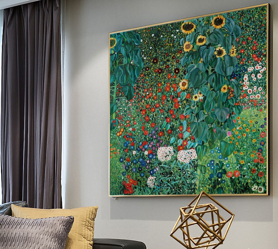 Jardim da Fazenda com Girassóis