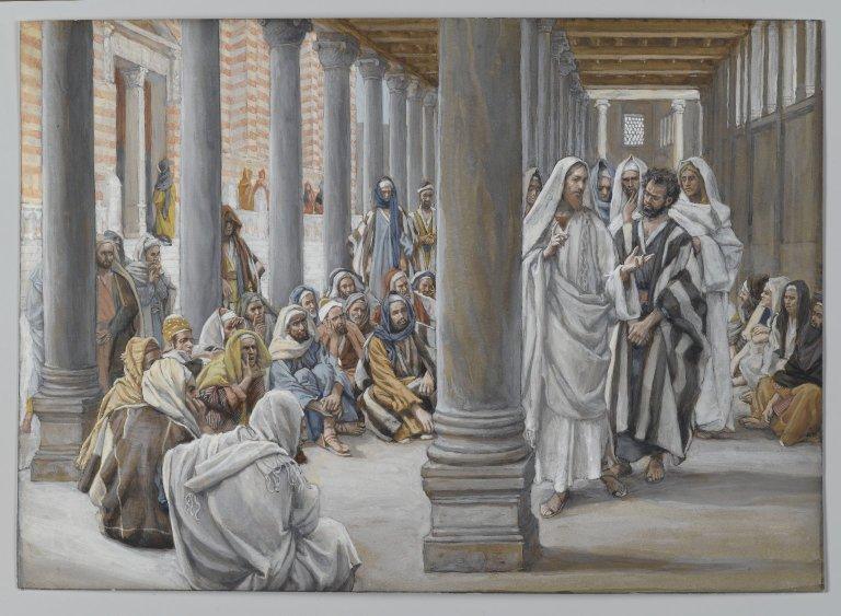 pintura Jesús Camina En El Pórtico De Salomón - James Tissot