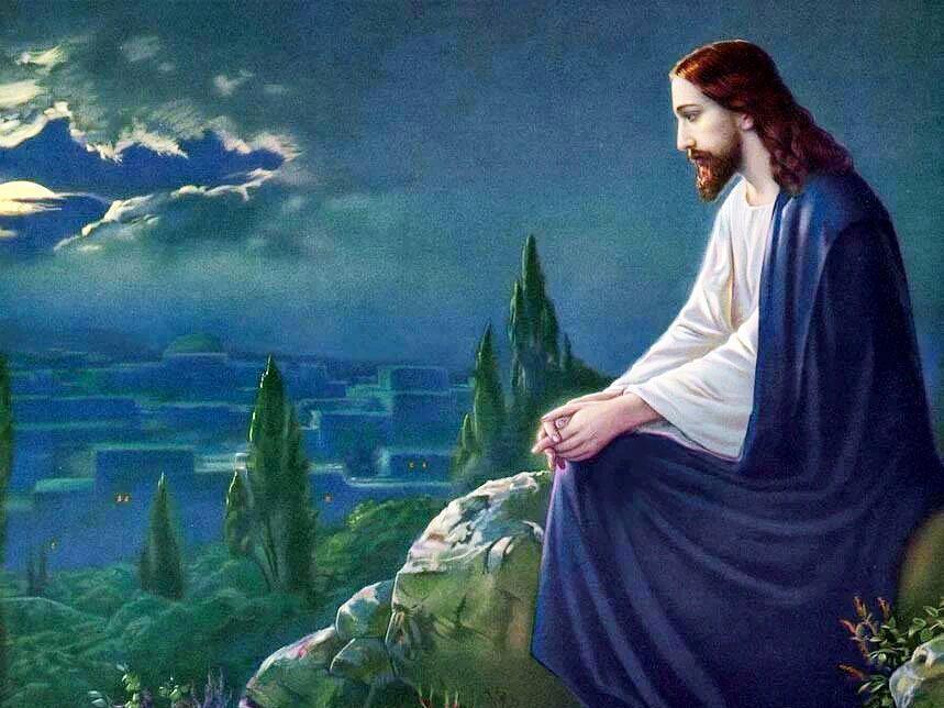 pintura Jesus rezando en Getsemaní - Kuadros