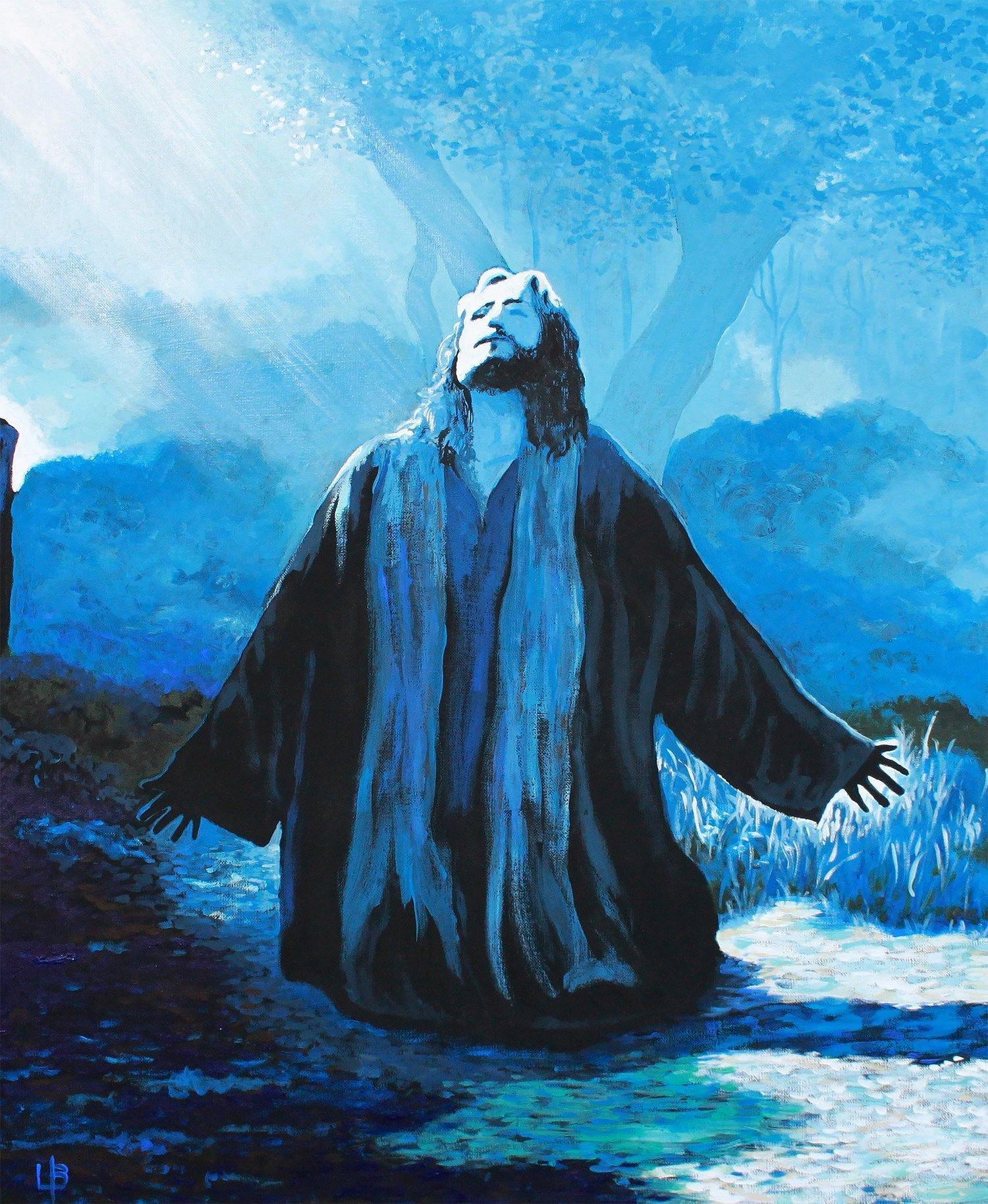 pintura Jesus rezando en Getsemaní - Kuadros