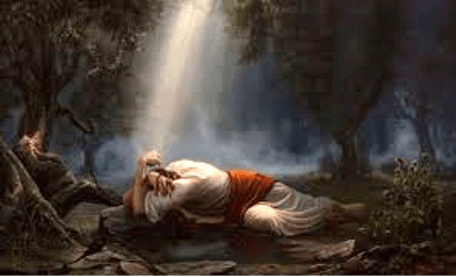 pintura Jesus rezando en Getsemaní - Kuadros