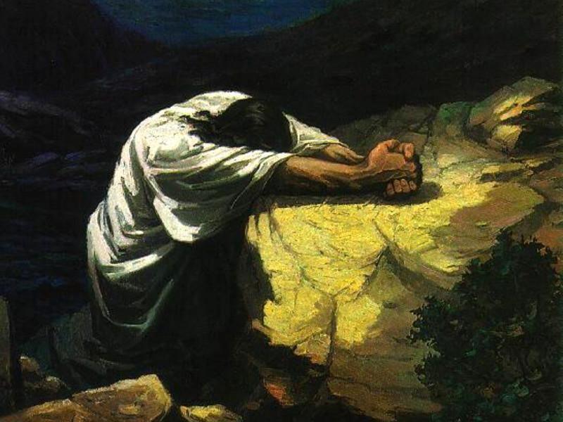 pintura Jesus rezando en Getsemaní - Kuadros