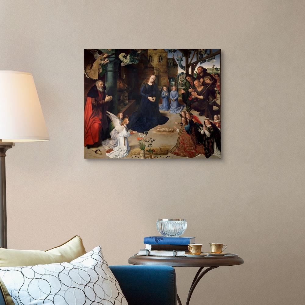 pintura La Adoración De Los Pastores (Portinari) - Hugo Van Der Goes