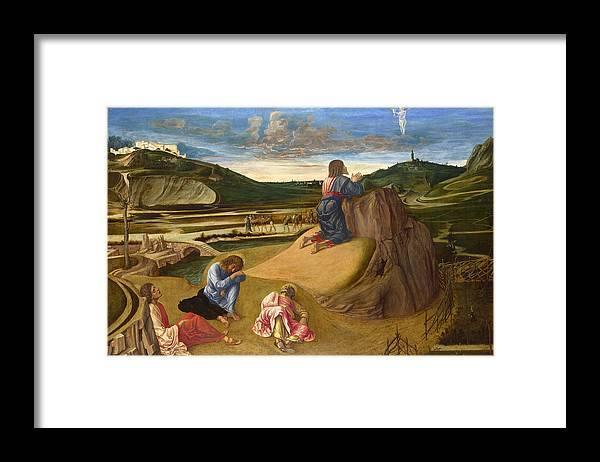 pintura La Agonía en el Jardín (Cristo en el Monte de los Olivos) - Giovanni Bellini