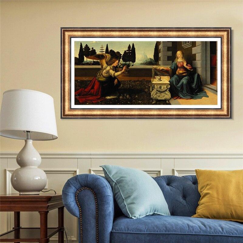 pintura La Anunciación - Leonardo Da Vinci