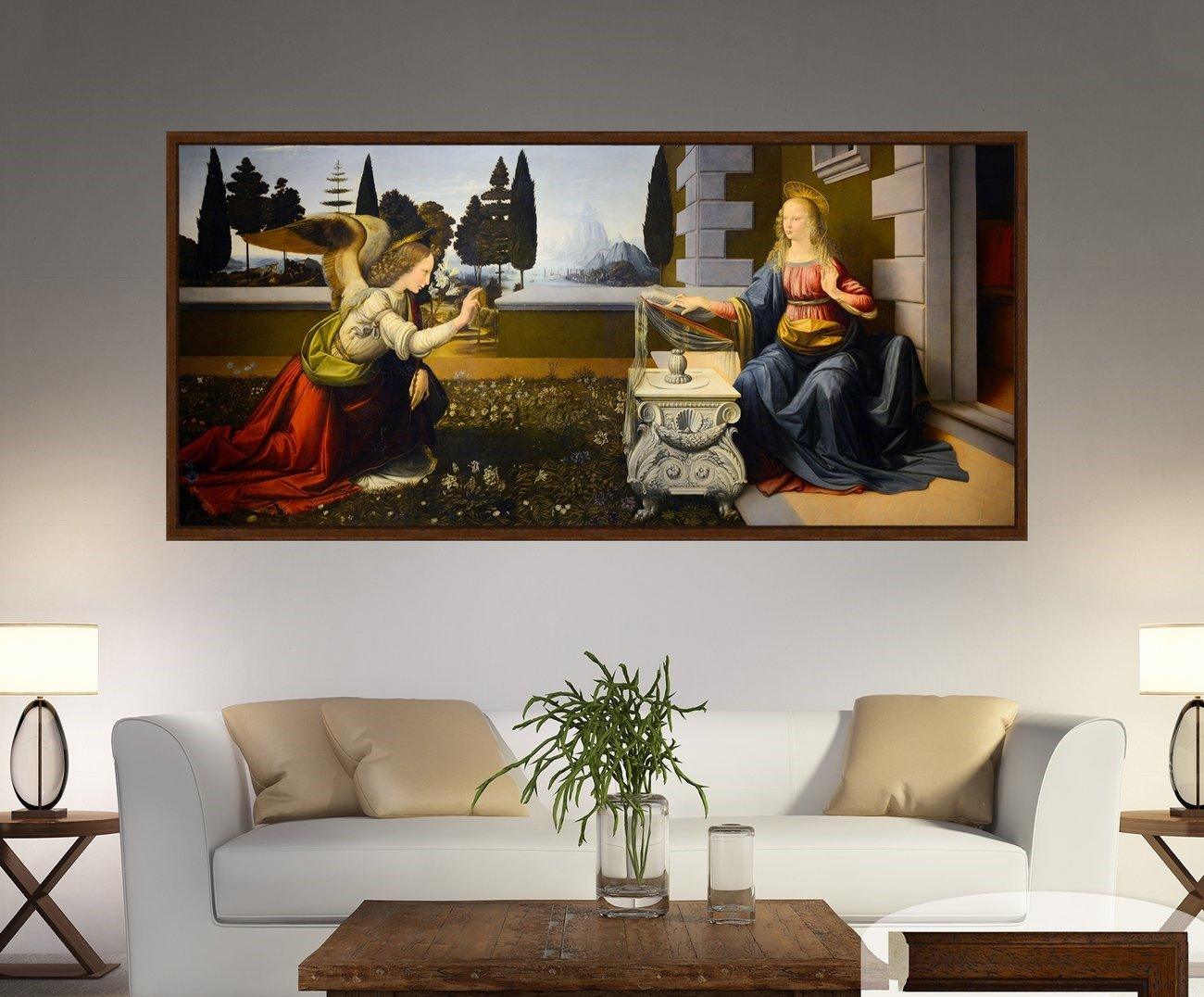 pintura La Anunciación - Leonardo Da Vinci