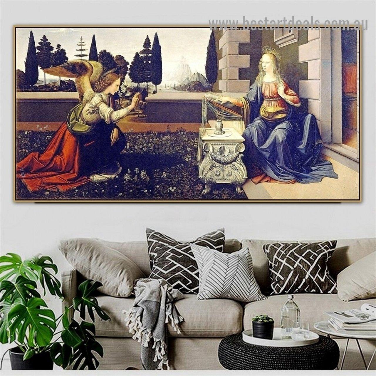 pintura La Anunciación - Leonardo Da Vinci