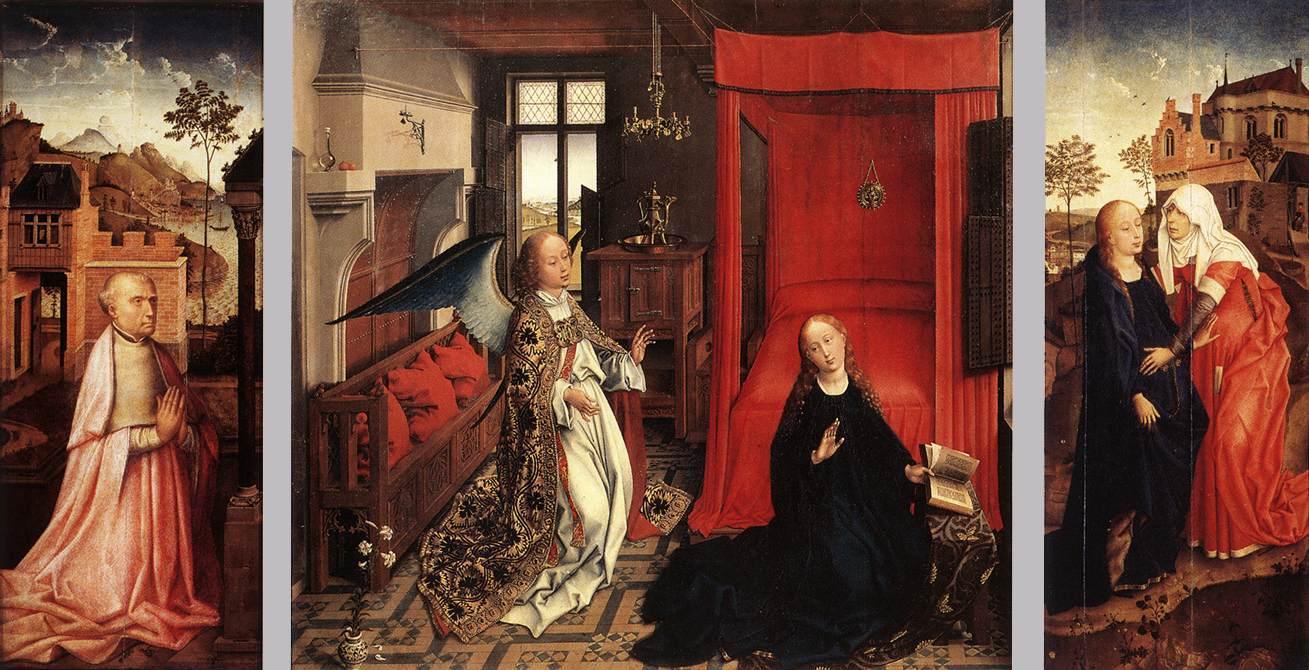 pintura La Anunciación - Rogier van der Weyden