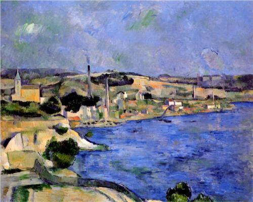 pintura La Bahía De Lestaque Y San Enrique - Paul Cezanne