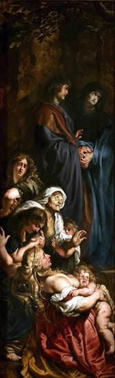 L'elevazione della croce (pannello sinistro)