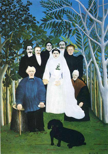 pintura La Fiesta De Bodas - Henri Rousseau